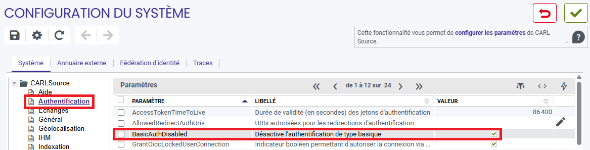 config auth carl